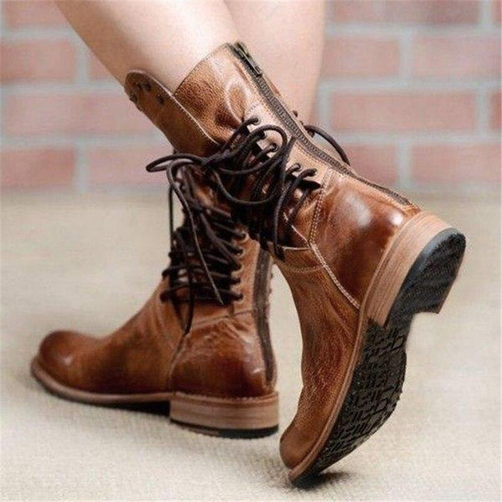 SUE™ | BOTAS ORTOPÉDICAS DE CUERO CON CORDONES