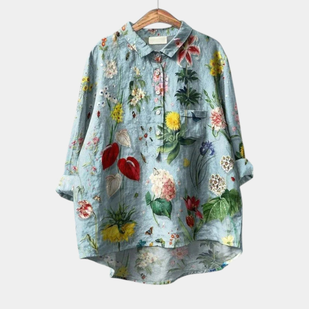 Melinda | Blusa botánica de fresas