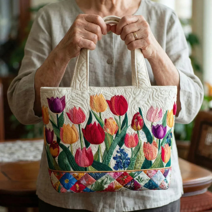 Bolsa Artesanal - Flores de Mercado