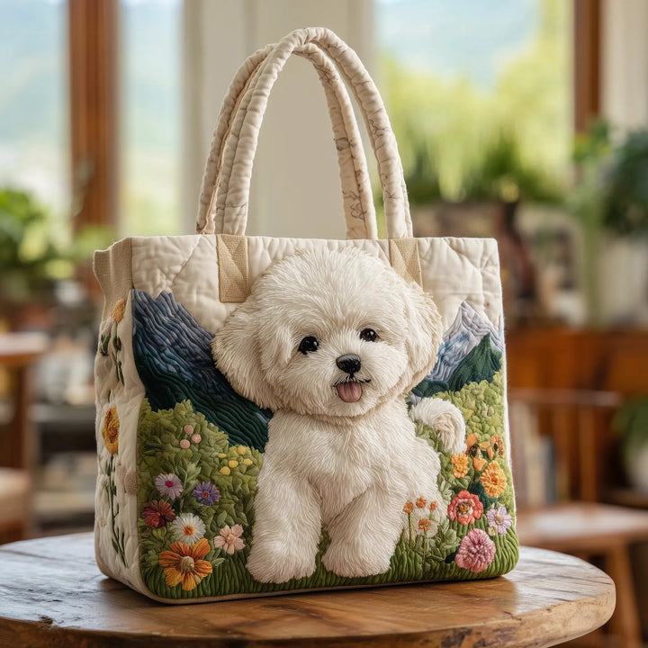 Bolsa Artesanal - Perrito Primavera