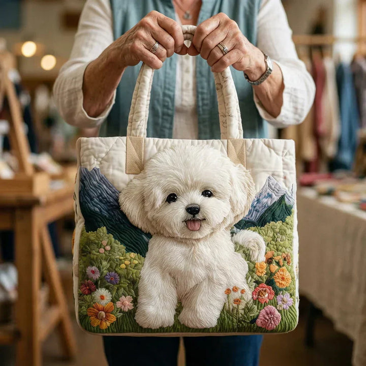 Bolsa Artesanal - Perrito Primavera