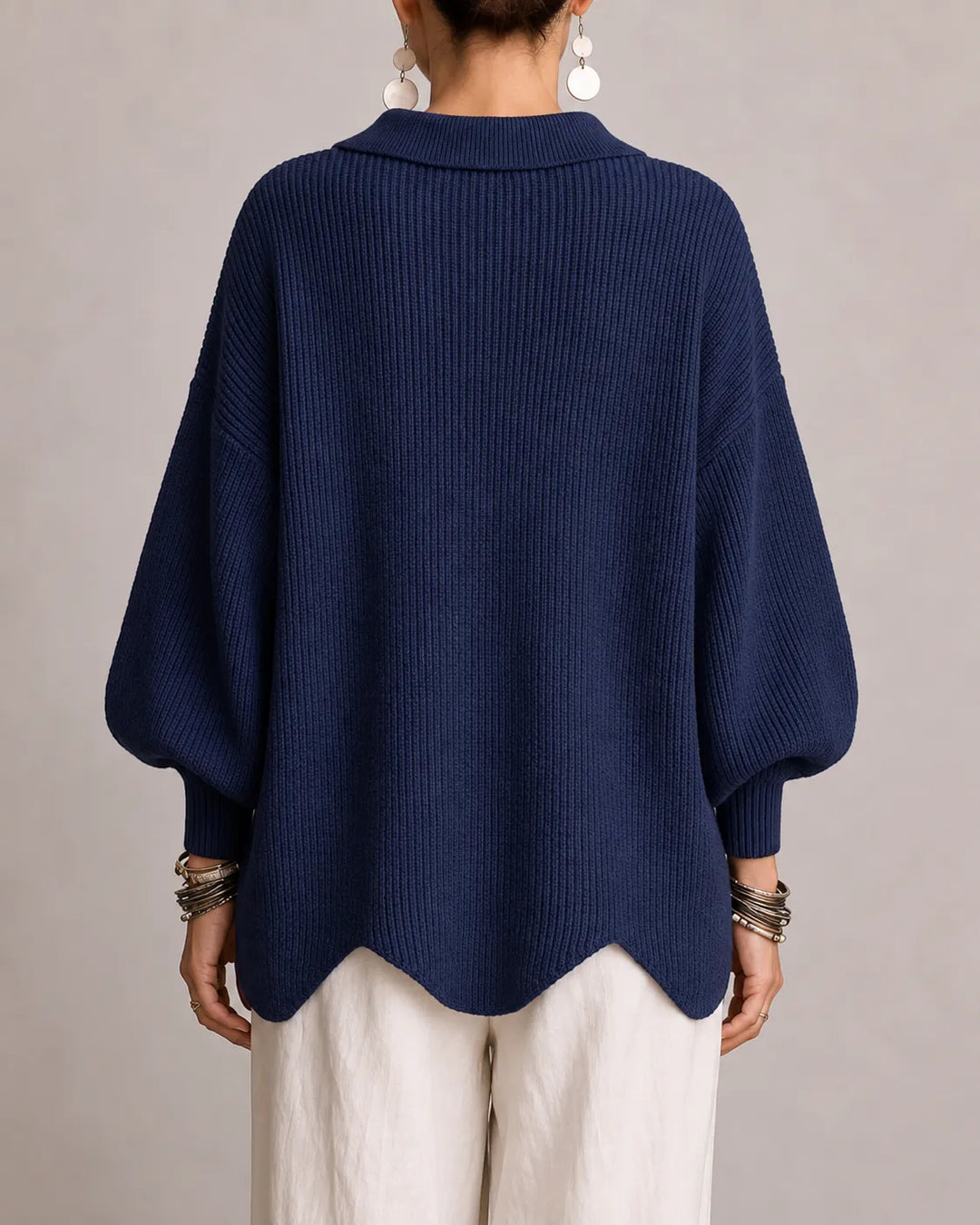 Elara | Cárdigan Oversize de Punto con Botones