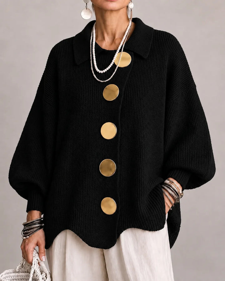 Elara | Cárdigan Oversize de Punto con Botones