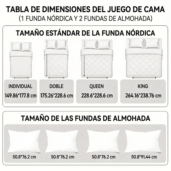 Juego de cama acolchado de 3 piezas - Refugio del Lector