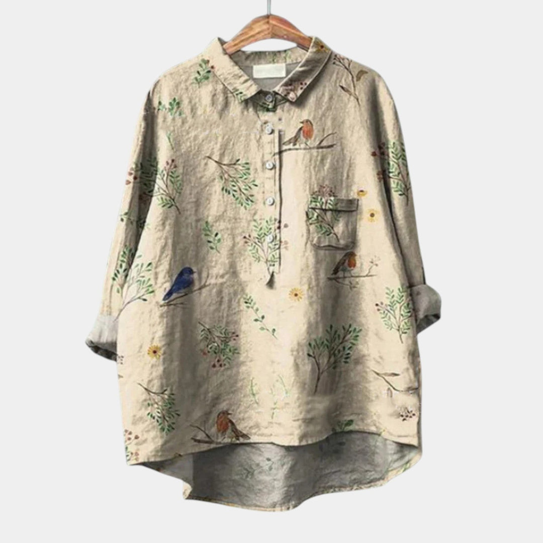 Ursula | Blusa de pájaros y ramas